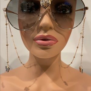 Trendy Glasses Chain with butterfly charms